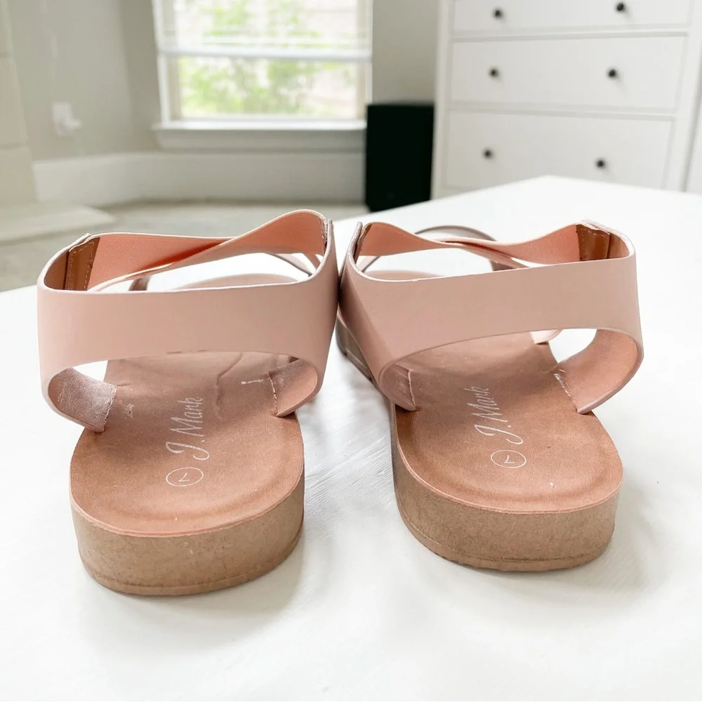J. Mark Nude Stretch Sandals Form-901 - Picture 4 of 9